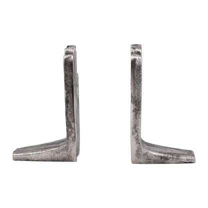 ΣΕΤ 2 ΒΙΒΛΙΟΣΤΑΤΕΣ ΜΕΤΑΛΛΙΚΟΙ "Χέρια" Fylliana FL76638 ΑΣΗΜΙ ΑΝΤΙΚΕ ΧΡΩΜΑ 11x9x15εκ