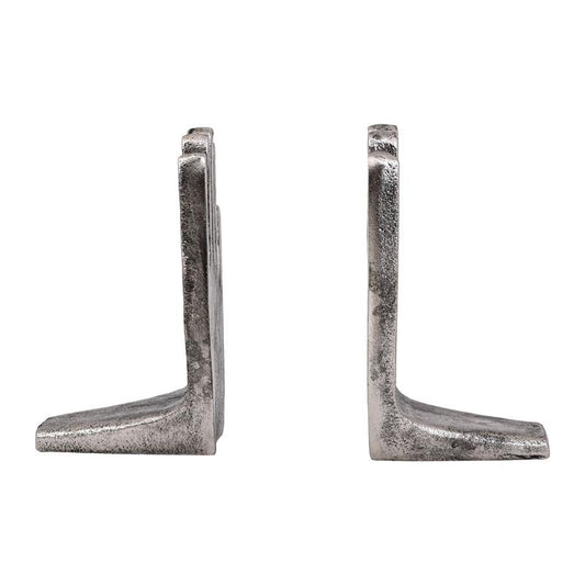 ΣΕΤ 2 ΒΙΒΛΙΟΣΤΑΤΕΣ ΜΕΤΑΛΛΙΚΟΙ "Χέρια" Fylliana FL76638 ΑΣΗΜΙ ΑΝΤΙΚΕ ΧΡΩΜΑ 11x9x15εκ