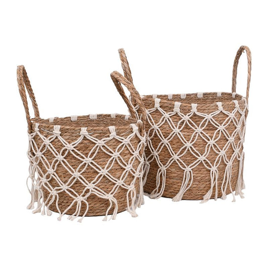 ΣΕΤ 2 ΚΑΣΠΩ Fylliana FL220109 WOVEN ΜΠΕΖ ΧΡΩΜΑ 35x30εκ