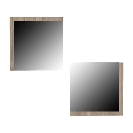 ΣΕΤ 2 ΚΑΘΡΕΦΤΕΣ ΤΟΙΧΟΥ Fylliana Charles GREY OAK 60x60εκ
