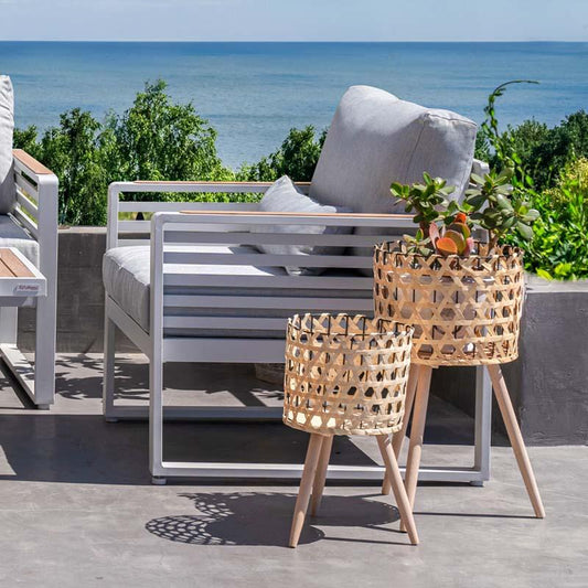 ΣΕΤ 3 ΨΑΘΙΝΑ ΚΑΣΠΩ Fylliana ΦΥΣΙΚΟ ΧΡΩΜΑ 20x20x34εκ+25x25x43εκ+29x29x57εκ