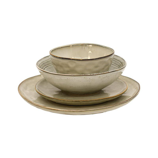 ΣΕΤ ΦΑΓΗΤΟΥ 16τμχ Fylliana FL25162 STONEWARE ΓΚΡΙ ΧΡΩΜΑ