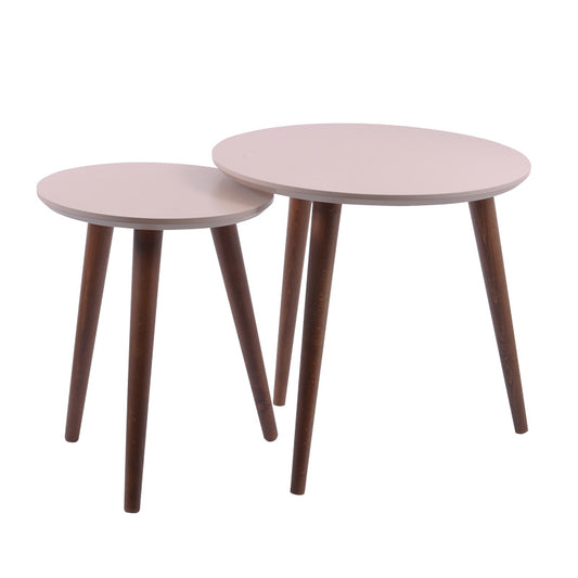 ΣΕΤ ΖΙΓΚΟΝ Fylliana 2 ΤΕΜΑΧΙΩΝ Atria MACCHIATO ΜΕ Walnut ΠΟΔΙΑ