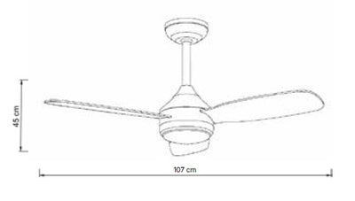 it-Lighting SIERRA Ανεμιστήρας Οροφής με LED 20W, DC Μοτέρ & Smart App - Λευκό/Ξύλο (102000810)