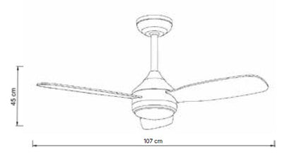 it-Lighting SIERRA Ανεμιστήρας Οροφής με LED 20W, DC Μοτέρ & Smart App - Λευκό/Ξύλο (102000810)