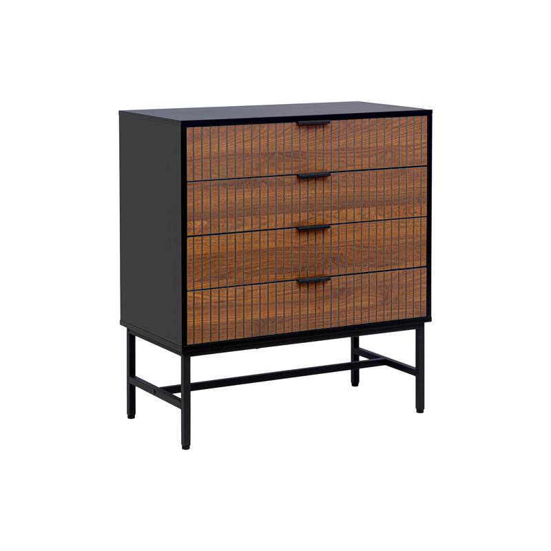 ΣΥΡΤΑΡΙΕΡΑ Fylliana FL2405 ΜΑΥΡΟ-ΚΑΦΕ ΧΡΩΜΑ 80x40x90εκ