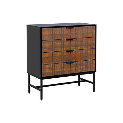 ΣΥΡΤΑΡΙΕΡΑ Fylliana FL2405 ΜΑΥΡΟ-ΚΑΦΕ ΧΡΩΜΑ 80x40x90εκ