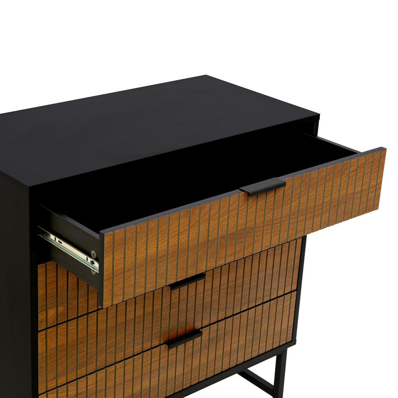 ΣΥΡΤΑΡΙΕΡΑ Fylliana FL2405 ΜΑΥΡΟ-ΚΑΦΕ ΧΡΩΜΑ 80x40x90εκ