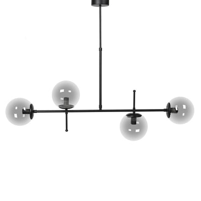 ΤΕΤΡΑΦΩΤΟ ΚΡΕΜΑΣΤΟ ΦΩΤΙΣΤΙΚΟ ΡΑΓΑ ΟΡΟΦΗΣ ΜΕΤΑΛΛΙΚΟ Fylliana ΜΑΥΡΟ-ΓΚΡΙ ΧΡΩΜΑ Ε14 100x15x60εκ