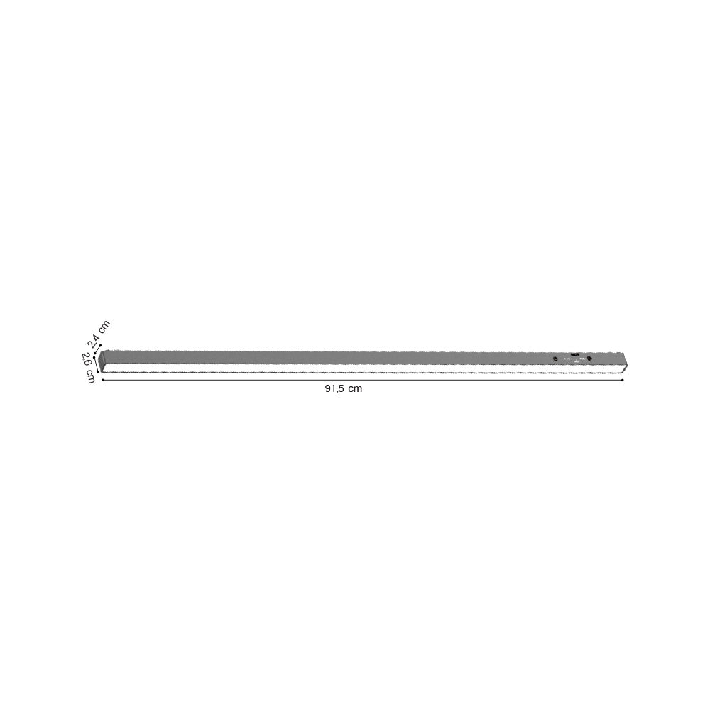 Inlight Γραμμικό φωτιστικό LED 30W 3000K-6000K για ultra thin ράγα σε μαύρη απόχρωση D:91,5X2,6X2,4cm (TMZ0030-Black)