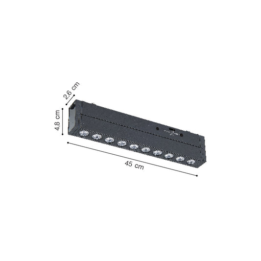 Inlight Φωτιστικό LED 20W 3CCT για Ultra-Thin μαγνητική ράγα σε λευκή απόχρωση D:45X2,6X4,8cm (TMU0160-WH)