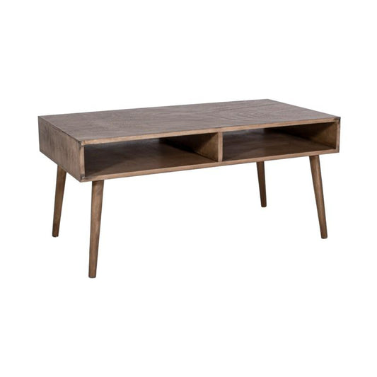 ΤΡΑΠΕΖΑΚΙ ΣΑΛΟΝΙΟΥ Fylliana Retro ΓΚΡΙ SAHARA 96x51x45εκ