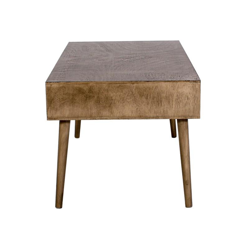 ΤΡΑΠΕΖΑΚΙ ΣΑΛΟΝΙΟΥ Fylliana Retro ΓΚΡΙ SAHARA 96x51x45εκ