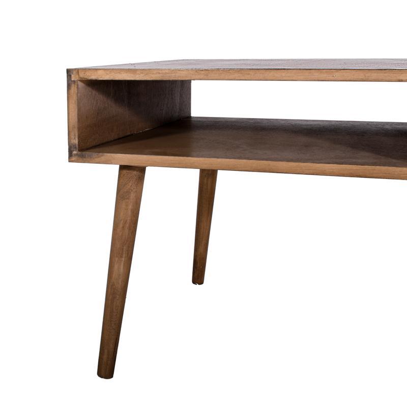 ΤΡΑΠΕΖΑΚΙ ΣΑΛΟΝΙΟΥ Fylliana Retro ΓΚΡΙ SAHARA 96x51x45εκ