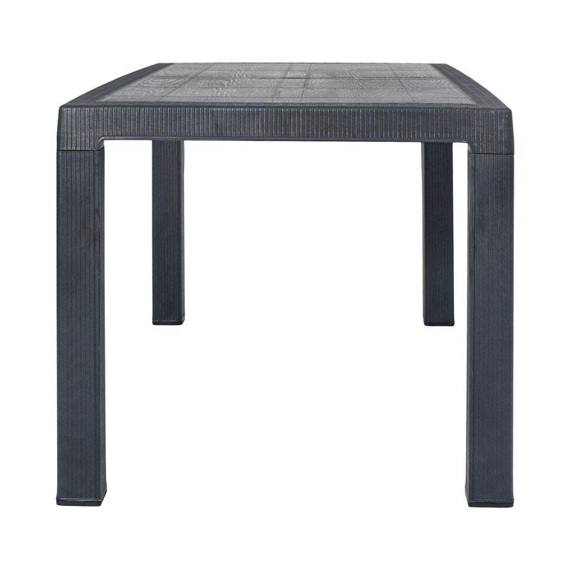 ΤΡΑΠΕΖΙ ΕΞΟΧΗΣ Fylliana Baltic ΑΝΘΡΑΚΙ ΧΡΩΜΑ 140x80x75εκ