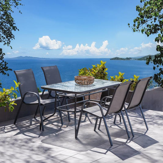 ΤΡΑΠΕΖΙ ΚΗΠΟΥ Fylliana 026 ΓΚΡΙ ΧΡΩΜΑ 100x65x70εκ grd