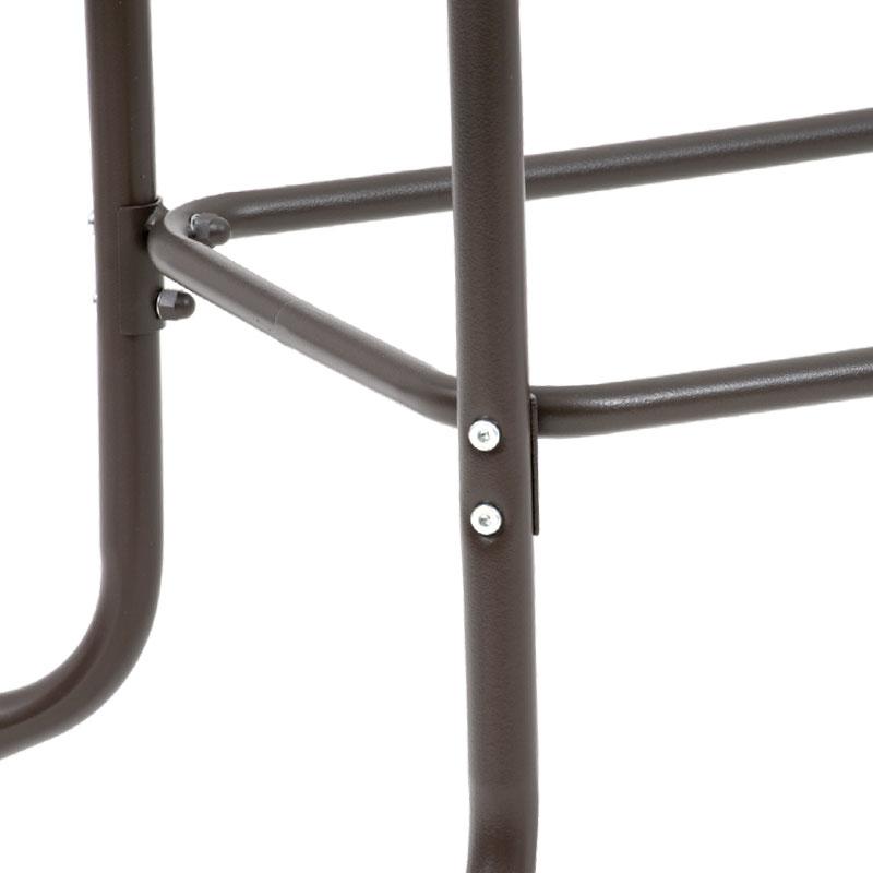 ΤΡΑΠΕΖΙ ΚΗΠΟΥ Fylliana 028 ΚΑΦΕ ΧΡΩΜΑ 120x70x70εκ grd