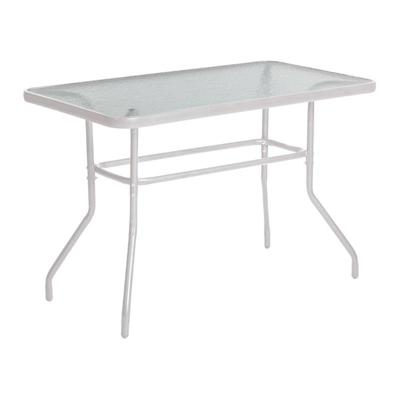 ΤΡΑΠΕΖΙ ΚΗΠΟΥ Fylliana 028 ΛΕΥΚΟ ΧΡΩΜΑ 120x70x70εκ grd