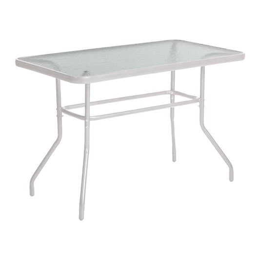 ΤΡΑΠΕΖΙ ΚΗΠΟΥ Fylliana 028 ΛΕΥΚΟ ΧΡΩΜΑ 120x70x70εκ grd
