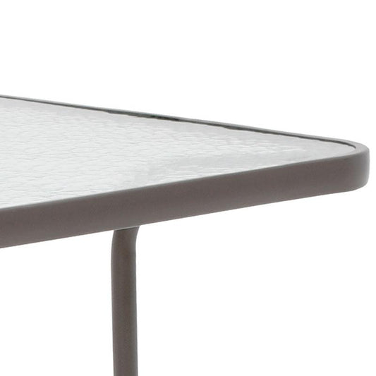 ΤΡΑΠΕΖΙ ΚΗΠΟΥ Fylliana 030 ΚΑΦΕ ΧΡΩΜΑ 140x80x70εκ grd