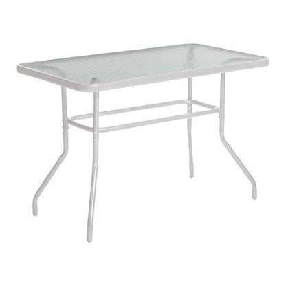 ΤΡΑΠΕΖΙ ΚΗΠΟΥ Fylliana 030 ΛΕΥΚΟ ΧΡΩΜΑ 140x80x70εκ grd