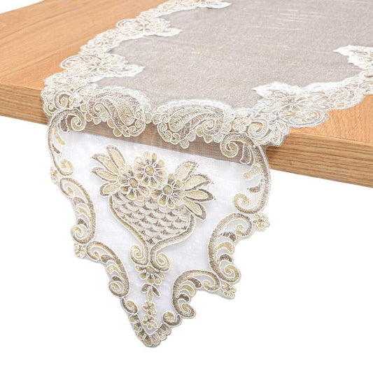 ΤΡΑΠΕΖΟΜΑΝΤΗΛΟ FYLLIANA ΚΑΦΕ ΧΡΩΜΑ 150x40εκ