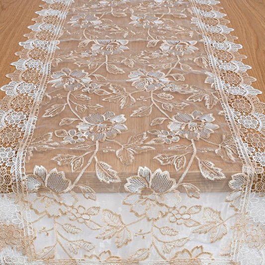 ΤΡΑΠΕΖΟΜΑΝΤΗΛΟ FYLLIANA ΜΠΕΖ ΧΡΩΜΑ 150x50εκ