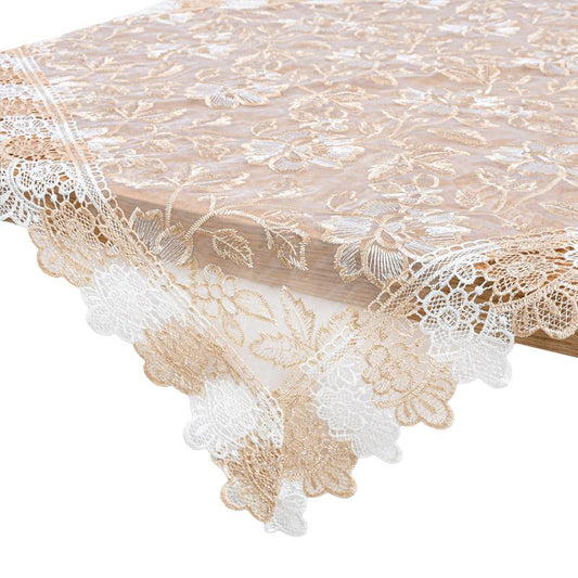 ΤΡΑΠΕΖΟΜΑΝΤΗΛΟ FYLLIANA ΜΠΕΖ ΧΡΩΜΑ 85x85εκ