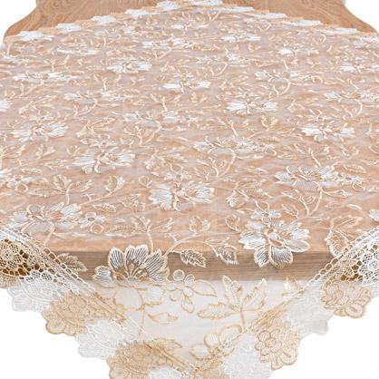 ΤΡΑΠΕΖΟΜΑΝΤΗΛΟ FYLLIANA ΜΠΕΖ ΧΡΩΜΑ 85x85εκ