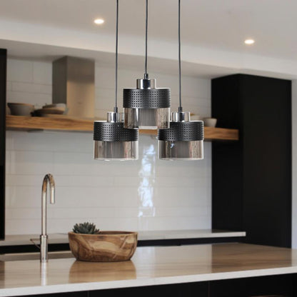 ΤΡΙΦΩΤΟ ΚΡΕΜΑΣΤΟ ΦΩΤΙΣΤΙΚΟ ΟΡΟΦΗΣ Fylliana ΑΣΗΜΙ ΧΡΩΜΑ Ε27 30x80εκ