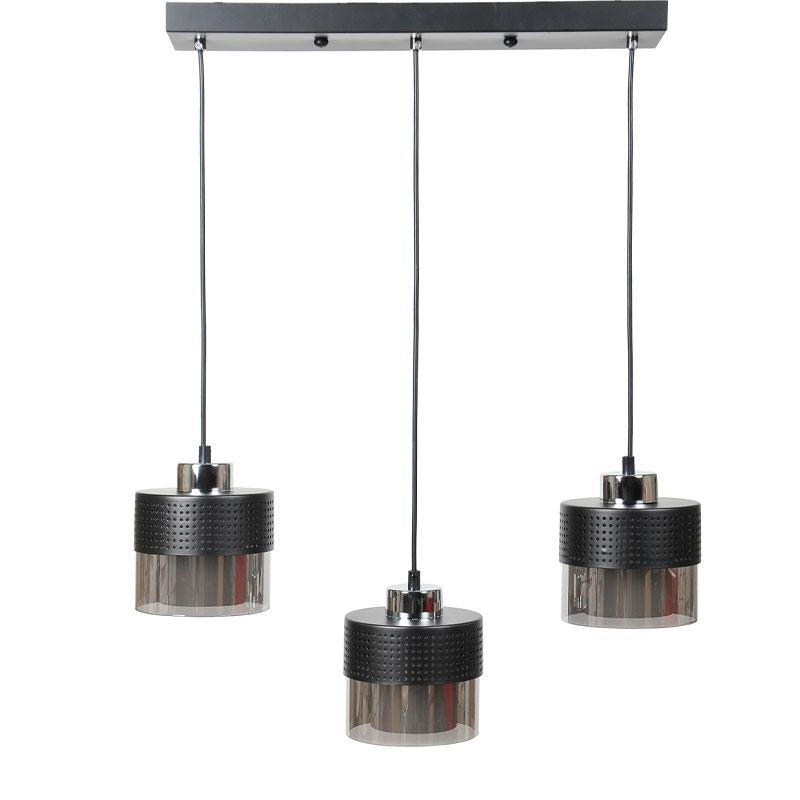 ΤΡΙΦΩΤΟ ΚΡΕΜΑΣΤΟ ΦΩΤΙΣΤΙΚΟ ΟΡΟΦΗΣ Fylliana ΑΣΗΜΙ ΧΡΩΜΑ Ε27 50x15x75εκ