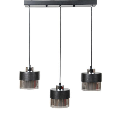 ΤΡΙΦΩΤΟ ΚΡΕΜΑΣΤΟ ΦΩΤΙΣΤΙΚΟ ΟΡΟΦΗΣ Fylliana ΑΣΗΜΙ ΧΡΩΜΑ Ε27 50x15x75εκ