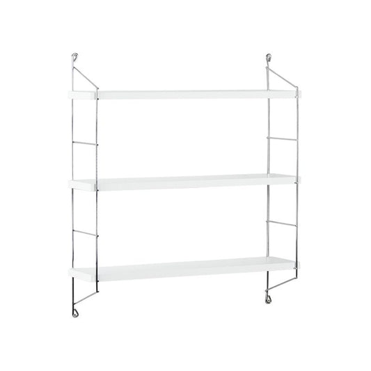 ΤΡΙΠΛΟ ΡΑΦΙ ΤΟΙΧΟΥ Fylliana "Elmira" ΛΕΥΚΟ 67x15x56εκ