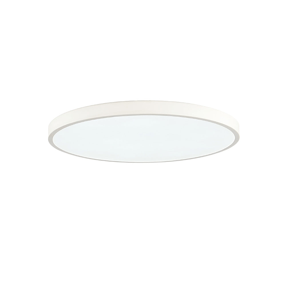 Inlight Πλαφονιέρα οροφής LED 24W 3CCT (by switch on base) σε λευκή απόχρωση D:30x2,5cm (42036-D-White)